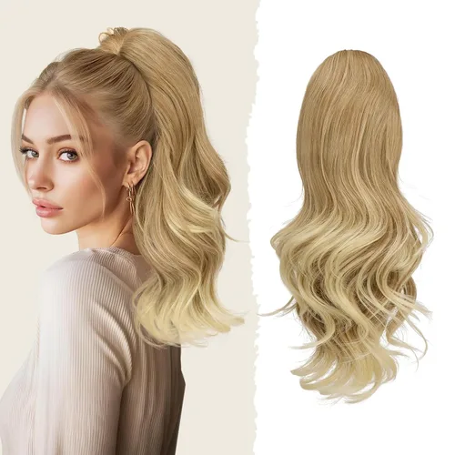 Vista 44 de SOFEIYAN Extensión de Cola de Caballo de 13" Larga y Rizada con Clip en Garra, Extensión de Cabello Sintético de Aspecto Natural para Mujeres