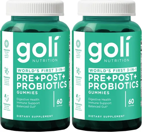 Vista 10 de Goli Pre Pro - Gomitas postbióticas - La primera fórmula 3 en 1 del mundo con probióticos DE111, prebióticos XOS, postbióticos MCC1849, veganas, sin