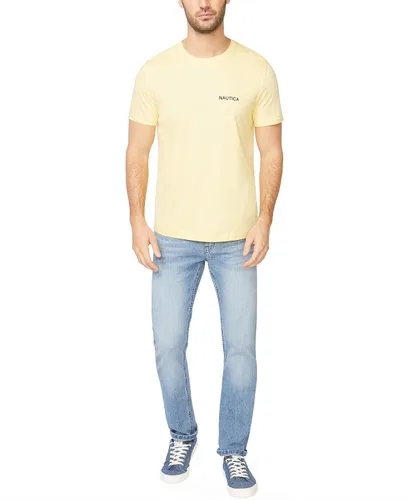 Vista 2 de Nautica - Camiseta de manga corta color sólido y cuello redondo