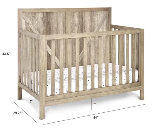 Vista 2 de Suite Bebe Barnside - Cuna convertible 4 en 1 para bebés en Castaño Vintage
