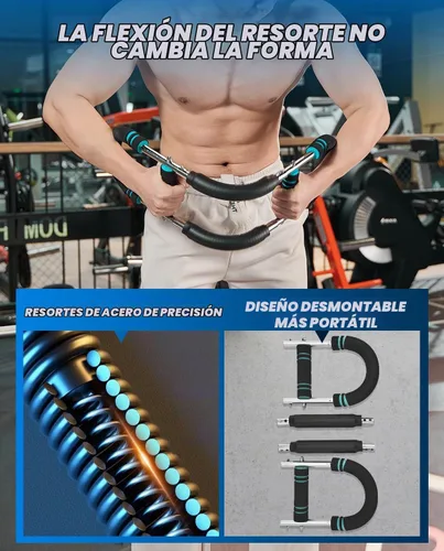 Vista 6 de [Usado] 2026 New Saker PowerTwist Arm Trainer, Adjustable Forearm Strengthener, Arm Exercise and Chest Workout Equipment for Home Gym, for Men