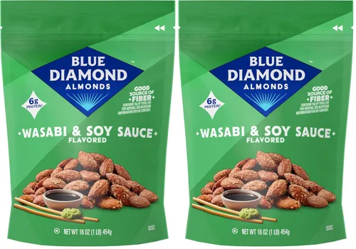 Vista 22 de Blue Diamond Almonds, Bold Habanero BBQ, 16 onzas