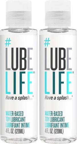 Vista 8 de LubeLife - Lubricante a base de agua, lubricante personal seguro para juguetes para hombres, mujeres y parejas, tamaño de viaje, sin manchas, fácil