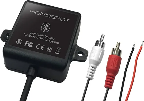 Vista 2 de Adaptador receptor marino Bluetooth impermeable por unidades principales estéreo HomeSpot para yates marinos, barcos, vehículos, automóviles