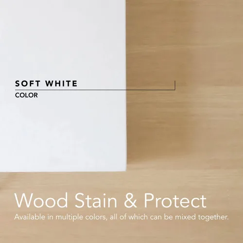 Vista 36 de Aceite Mancha para Madera - 769 pies² - 1.3 L, Blanco – Acabado de Madera para Muebles de Interior y Pisos - Aceite de Madera de Linaza - Secado