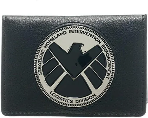 Vista 2 de Bioworld Marvel Agents of S.H.I.E.L.D. Phil Coulson - Cartera con insignia, Negro