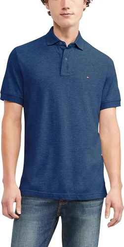 Vista 24 de Tommy Hilfiger - Camisa polo de manga corta para hombre, en ajuste clásico, de algodón piqué Violeta africana
