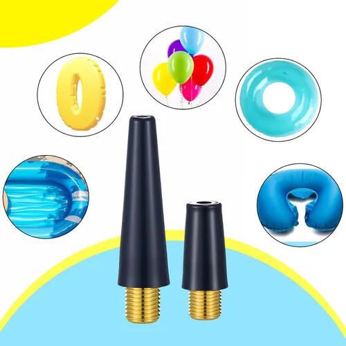 Vista 5 de Shappy Juego de 4 agujas de bomba de bola, kit de inflador de agujas para bomba de aire, adaptador de inflador de boquilla para fútbol, baloncesto