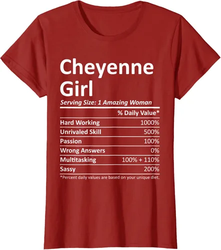 Vista 24 de CHEYENNE GIRL WY WYOMING - Camiseta divertida de regalo de City Home Roots USA, Negro, S