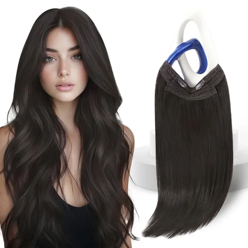 Vista 40 de Sunny - Extensiones de cabello humano real, con cable/hilo y clips ajustables, aplicación invisible, 2.82 onzas, 12 pulgadas, color rubio cenizo