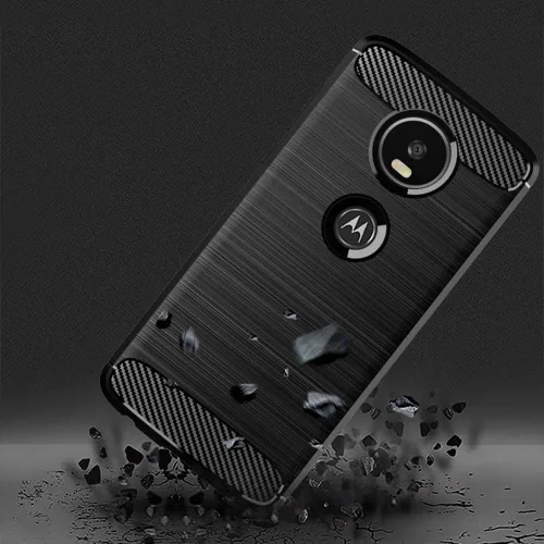 Vista 3 de Funda protectora de silicona para Motorola Moto Z4 Play con protector de pantalla de vidrio templado y funda delgada de silicona para celular