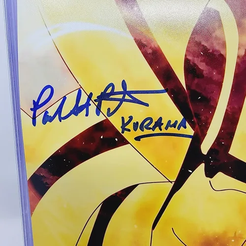 Vista 2 de Kurama Nine Tails signed Shippuden 8x10 Photo Paul St Peter Beckett