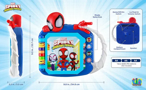 Vista 6 de Spidey and His Amazing Friends Book, juguetes para niños pequeños con juegos de aprendizaje preescolar integrados, juguetes educativos para niños