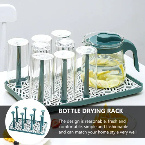 Vista 5 de 1pc Escurridor de tazas creativo Portavasos Organizador de secado de botellas Organizador de tazas Organizador de tazas Estante de almacenamiento