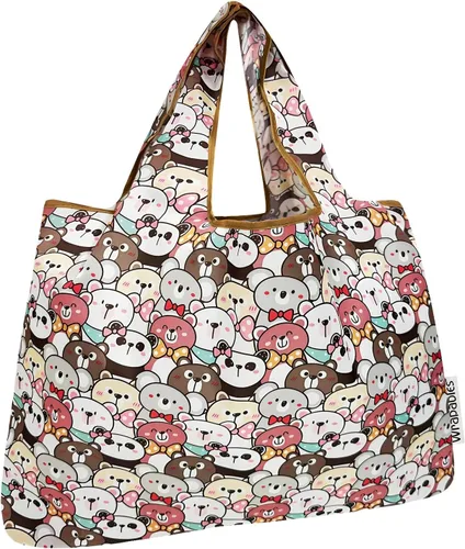 Vista 27 de allydrew Bolsas de comestibles reutilizables de nailon plegables grandes
