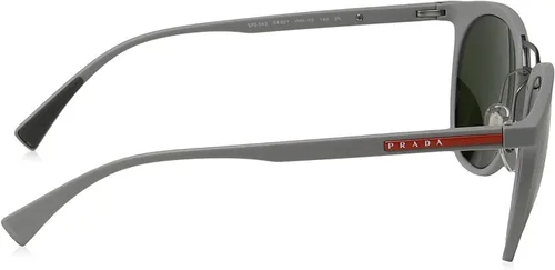 Vista 3 de Prada Linea Rossa PS04SS - Gafas de sol VHH1I0 de goma gris con verde 2.126 in