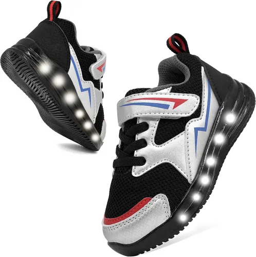 Vista 7 de Floranate Tenis ligeros con luz LED intermitente para niños y niñas pequeños