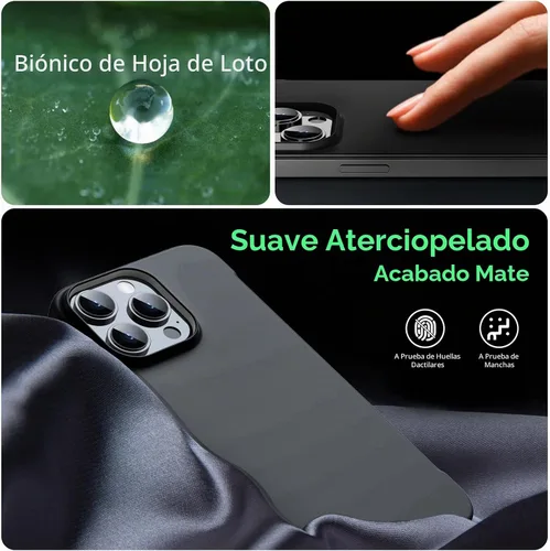 Vista 6 de GRECAZO - Funda magnética delgada para iPhone 14 Pro Max de 6.7" (2022), ultradelgada, ligera, duradera, sin marco, cubierta dura mate, compatible
