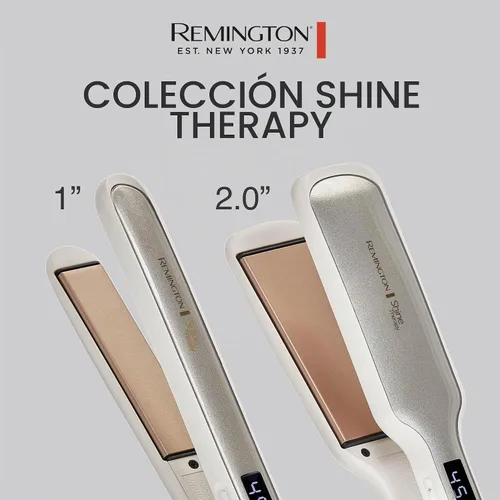 Vista 3 de Remington Shine Therapy - Plancha alisadora de pelo de 1 pulgada, plancha plana infundida con aceite de argán y queratina, plancha plana profesional