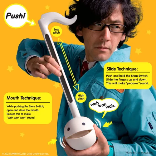 Vista 8 de Otamatone Deluxe [Sanrio Gudetama] Instrumento Musical Electrónico Sintetizador Portátil de Japón Maywa Denki de Japón