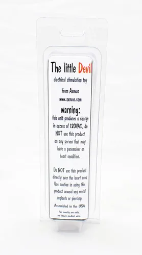 Vista 3 de Little Devil Estimulador eléctrico compacto eléctrico fetiche juguete sexual similar a la unidad de decenas o varita violeta
