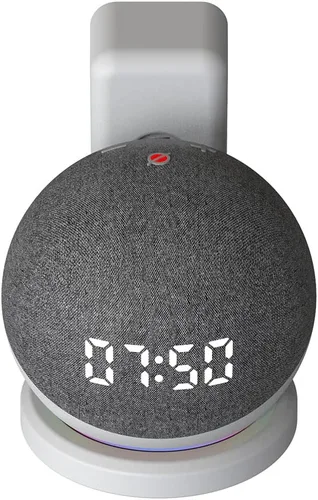 Vista 4 de ez-fit Soporte de pared Echo Dot, soporte de pared para Amazon Alexa Echo Dot 4ª generación accesorios de ahorro de espacio sin desorden