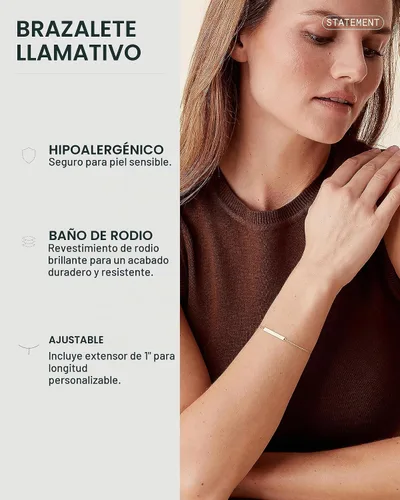 Vista 2 de PAVOI Pulsera de cadena ligera chapada en oro de 14 quilates Pulseras de eslabón de bordillo y cadena de cable para mujer