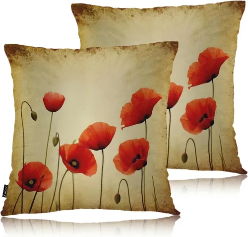 Vista 30 de Swono Juego de 2 fundas de almohada decorativas para el hogar de 18 x 18 pulgadas, diseño abstracto de color negro y amarillo, para sala de estar