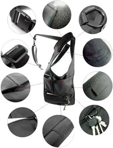 Vista 6 de Bolsa de hombro oculta multiusos mejorada para las axilas