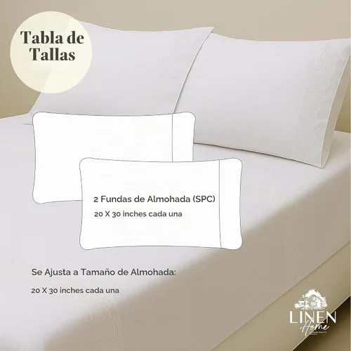 Vista 5 de Linen Home - Juego de 2 fundas de almohada tamaño Queen, color blanco Flor Blanca