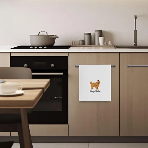 Vista 4 de Regalos de Navidad Golden Retriever - Toallas de cocina decorativas con tejido de gofre Golden Retriever, toallas de cocina navideñas para perro