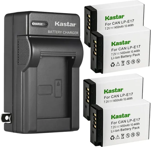 Vista 7 de Kastar Reemplazo del cargador de batería de pared de CA para Canon LP-E17 LPE17, LP-E17H, Canon EOS M3, EOS M5, EOS M6, EOS M6 Mark II, EOS 77D