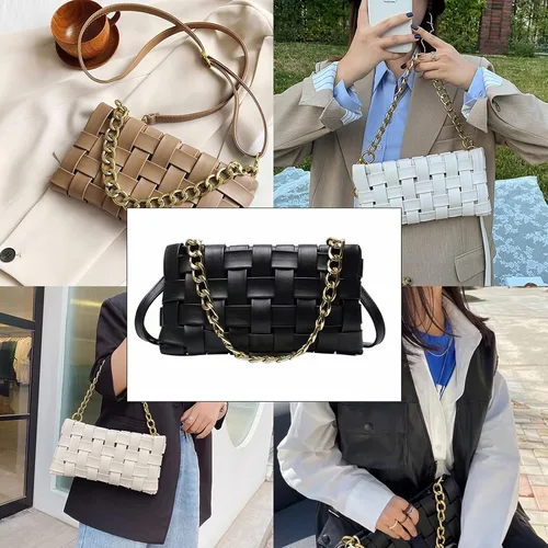 Vista 7 de Bolso de mano trenzado para mujer