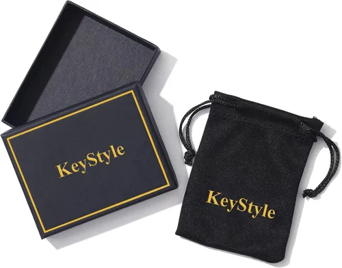 Vista 8 de KeyStyle Bold Initial Letter Ring Adjustable, GoldChic Jewelry Women Gold Statement Rings Personalised Engraved Womens Open Signet Ring for Party