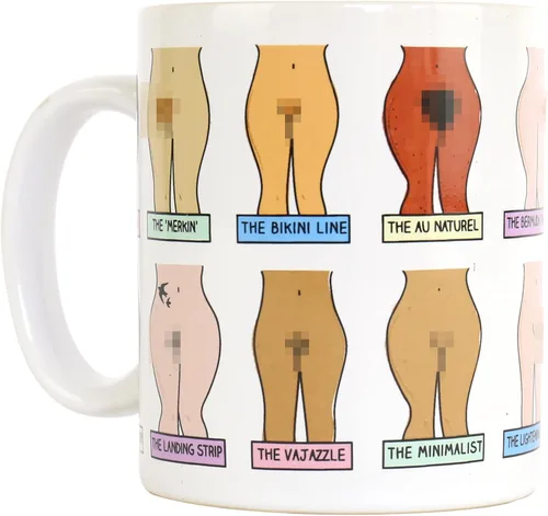 Vista 4 de Gift Republic Taza Muff – Novedad divertida broma adulto taza Bush descripción regalo para él/ella – Calidad en caja de cumpleaños