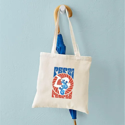 Vista 73 de CafePress Pepsi Tote Bag Bolsa de lona natural, bolsa de compras de tela, Caqui