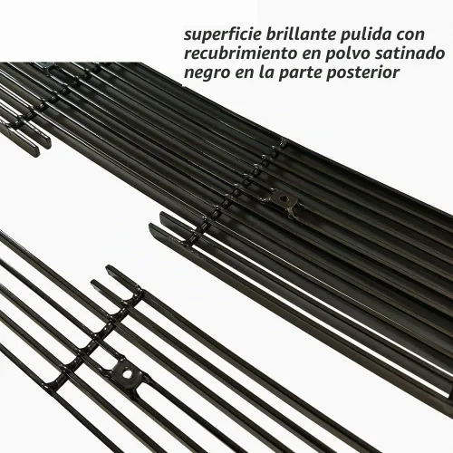 Vista 3 de Inserción de parrilla frontal para 2006 Chevy Silverado 1500/2005-2006 2500HD/3500 Cubierta de protección de parrilla de aluminio billet cromado