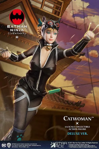 Vista 9 de Star Ace Toys Batman Ninja: Catwoman (versión Deluxe) Figura de acción coleccionable a escala 1:6, multicolor