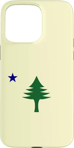 Vista 31 de Old Maine State Original Flag 1901 Pine Tree Case for iPhone 16