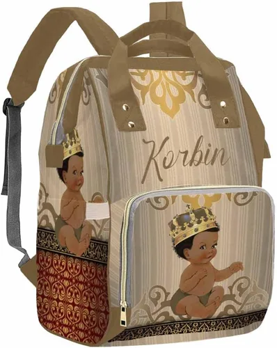 Vista 25 de Artsadd Bolsa de pañales con nombre personalizado para bebé, mochila para mamá y papá, pattern 01, Mochilas Daypack