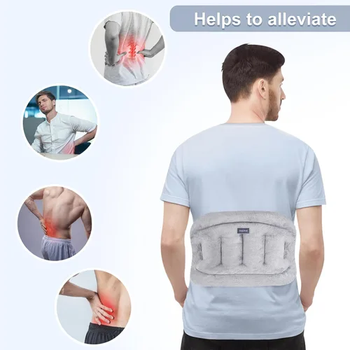 Vista 2 de SuzziPad Almohadilla térmica para microondas para la espalda baja, almohadillas térmicas para microondas para molestias abdominales, dolor