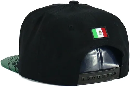 Vista 5 de Gorra de béisbol de algodón con diseño de placa de automóvil de los Estados de México