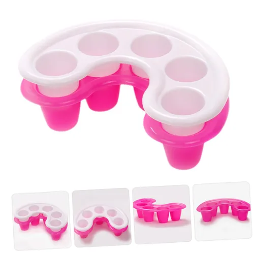 Vista 6 de Cuenco de remojo de uñas, 2 unidades, cuenco de remojo de uñas, accesorio de arte de uñas, recipiente para exfoliación, recipiente de remojo