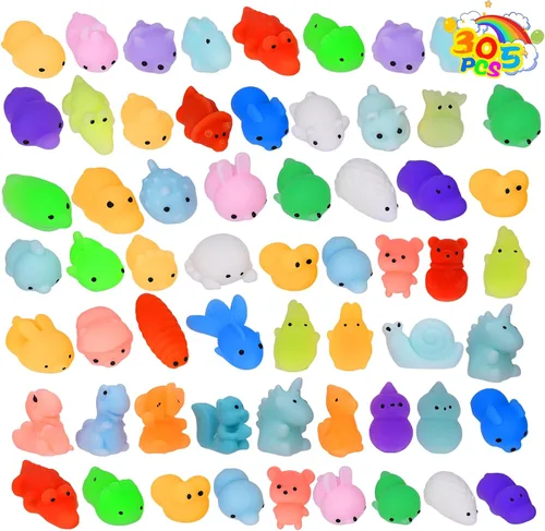 Vista 8 de 205 PCS Squishy Toys, Mochi Squishy Fidget Toys, Kawaii Mini Squishies 205-multicolor