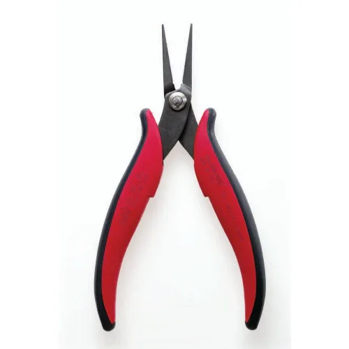 Vista 2 de Hakko CHP pn-2007 Tenazas, nariz plana, exterior plano, mandíbula dentada, 32 mm de longitud de mandíbula, 3 mm de ancho de nariz, 3 mm de espesos