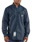 Vista 2 de Carhartt Camisa de sarga clásica resistente al fuego para hombre, Gris