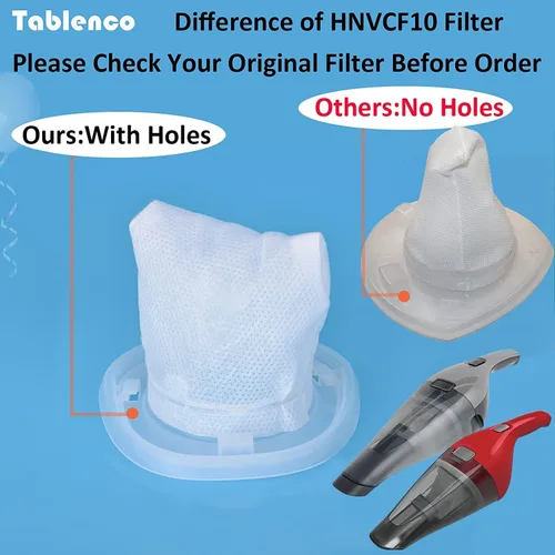 Vista 6 de Filtros de repuesto HNVCF10, compatibles con aspiradoras de mano Black and Decker Dustbuster HNVC215B10, HNV215B12, HNVC215BW52, HNVC115J06