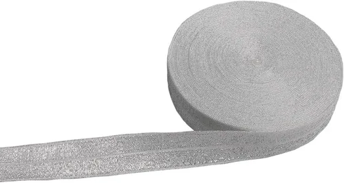 Vista 8 de Cinta decorativa plegable para niñas, cintas elásticas para manualidades, 60 yardas, color sólido, plegable, brillante