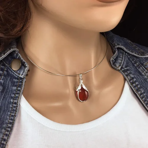 Vista 5 de Colgante de cristal de cuarzo rosa de 14 quilates, calidad AAA relleno de oro, varita de corazón, reiki Energy Romance, con elegante caja de regalo