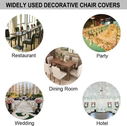 Vista 7 de HZDHCLH Juego de 4 fundas para sillas de comedor color burdeos, fundas elásticas de elastano para sillas Parsons, paquete de 4, fundas de asiento